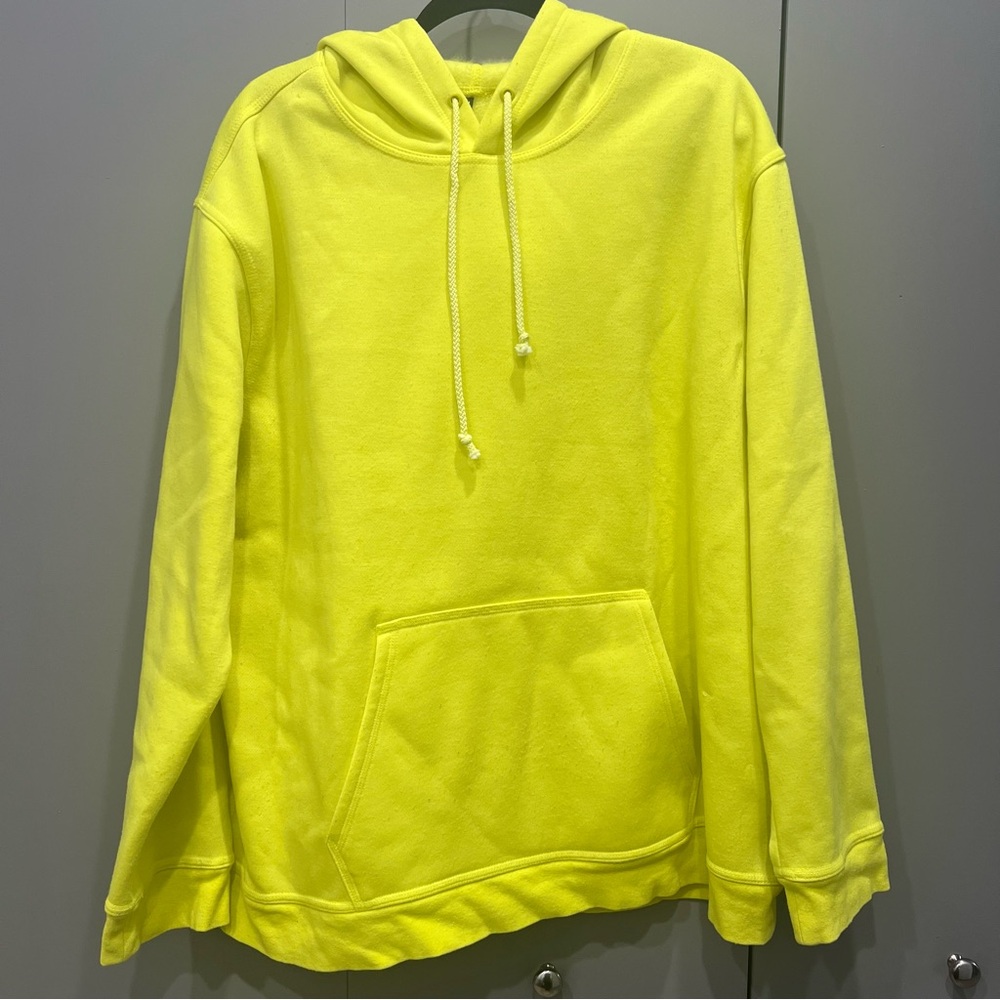 Highlighter Yellow Oversized Fit Size L Hoodie Dollskill EtcEtc.
